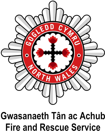 North Wales Fire+Rescue logo