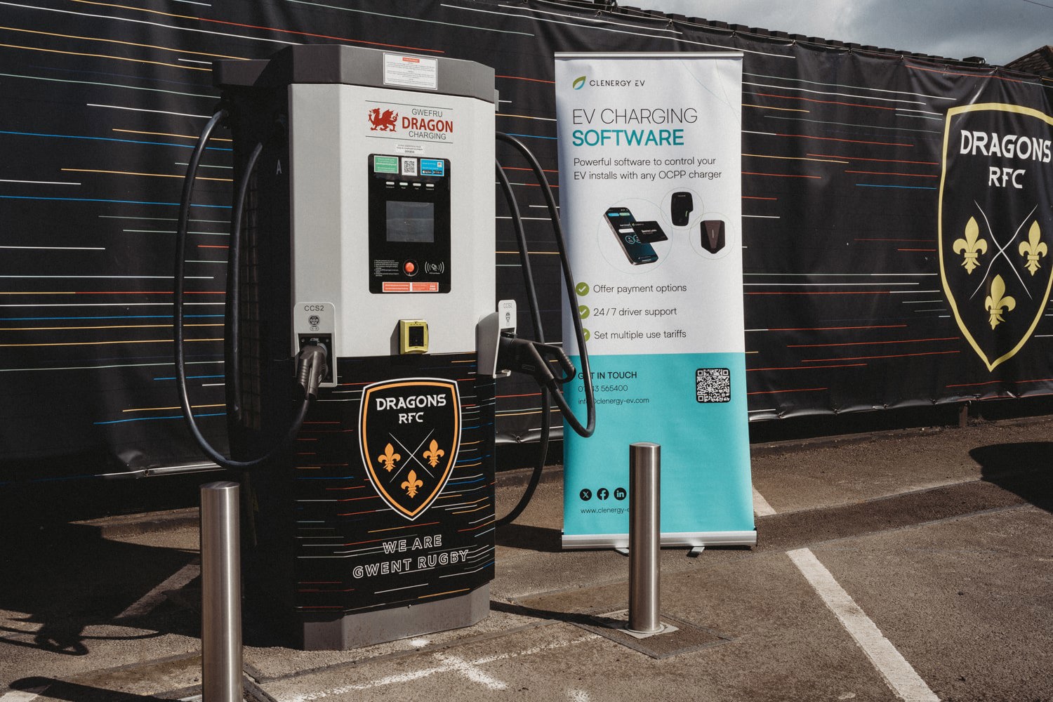 Newport Dragons EV charger