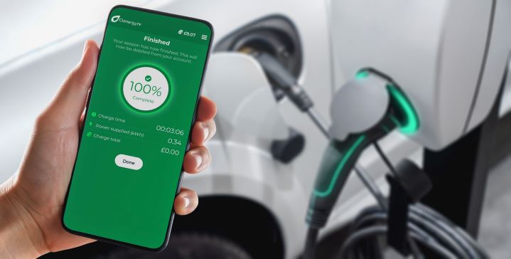 Easy to use EV charging app